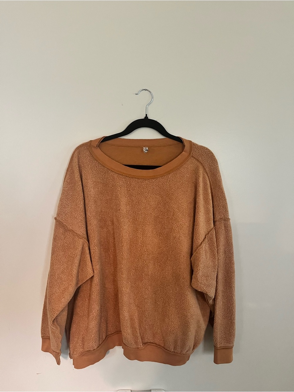 Free People Cozy Caramel Sherpa Pullover
